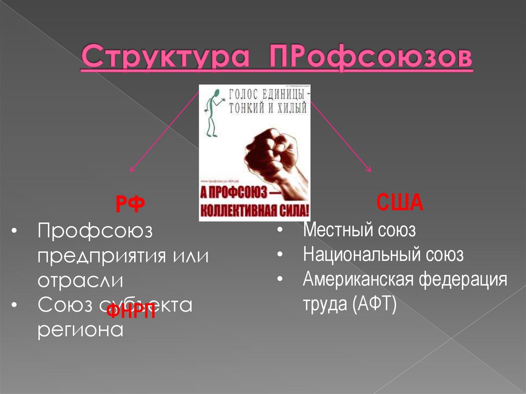 Структура ПРофсоюзов