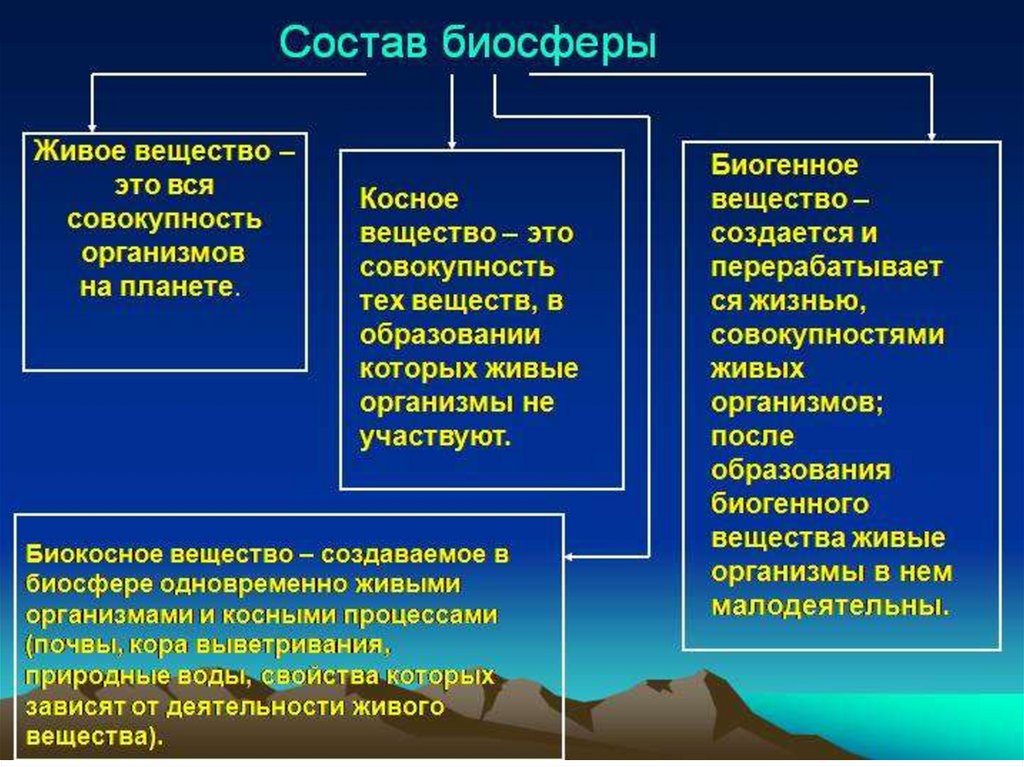 Состав биосферы презентация