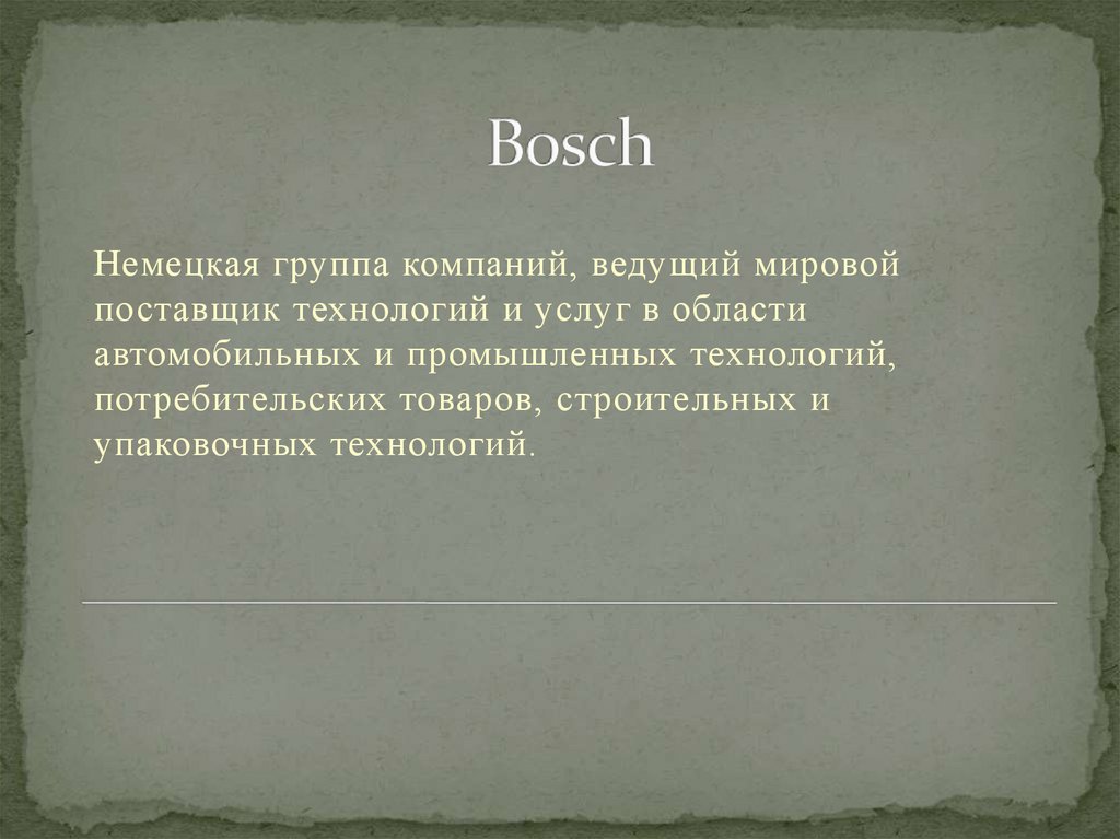 Bosch