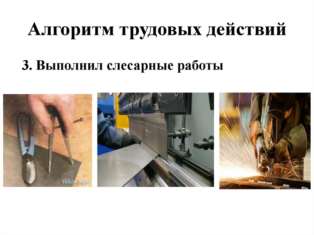 Алгоритм трудовых действий