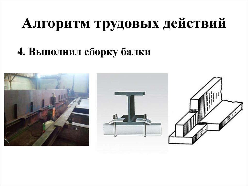 Алгоритм трудовых действий