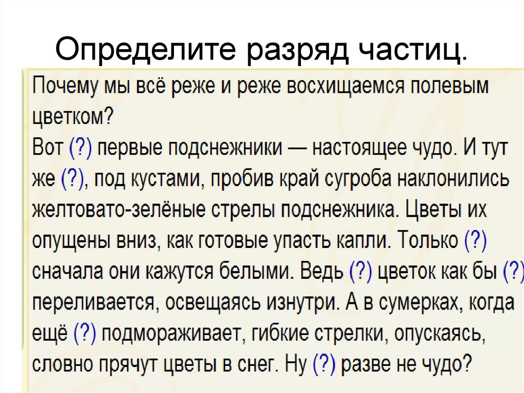 7 частиц. Определи разряд частиц.. Частица определенно разряд. Частицы по разрядам. Как определить разряд у частицы.