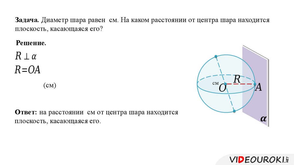 Касательная плоскость к сфере презентация