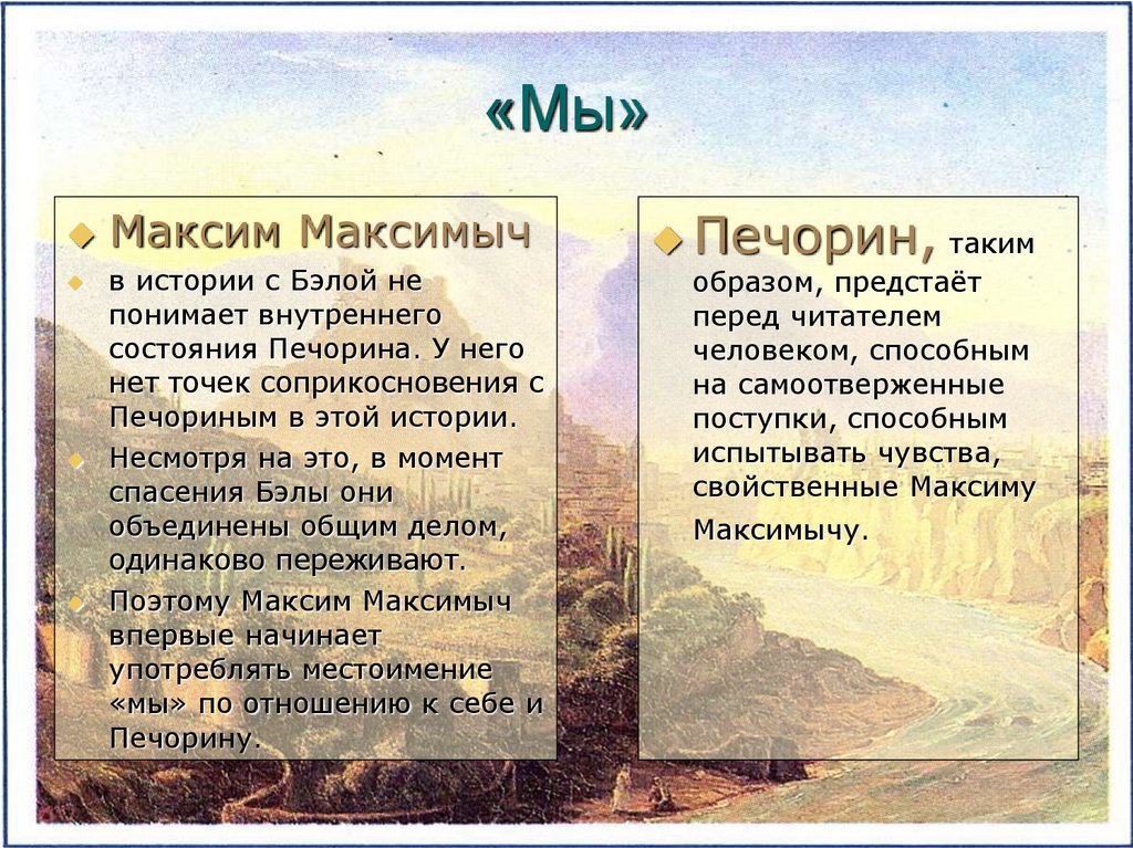 Почему печорин отнесся к к максиму. Отношения Печорина и Максима Максимыча.