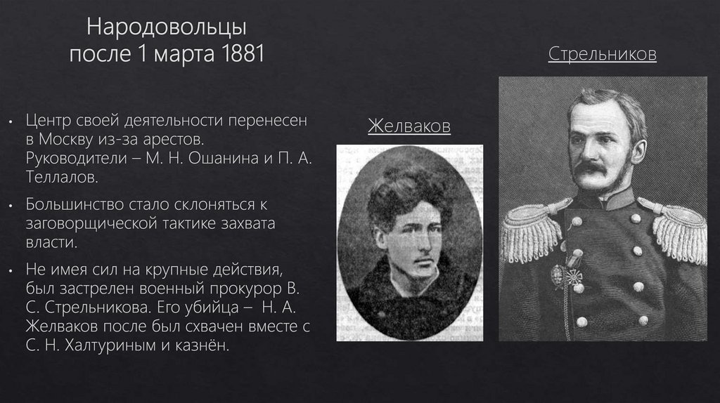 Народовольцы после 1 марта 1881