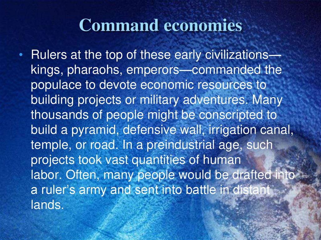 Command economies