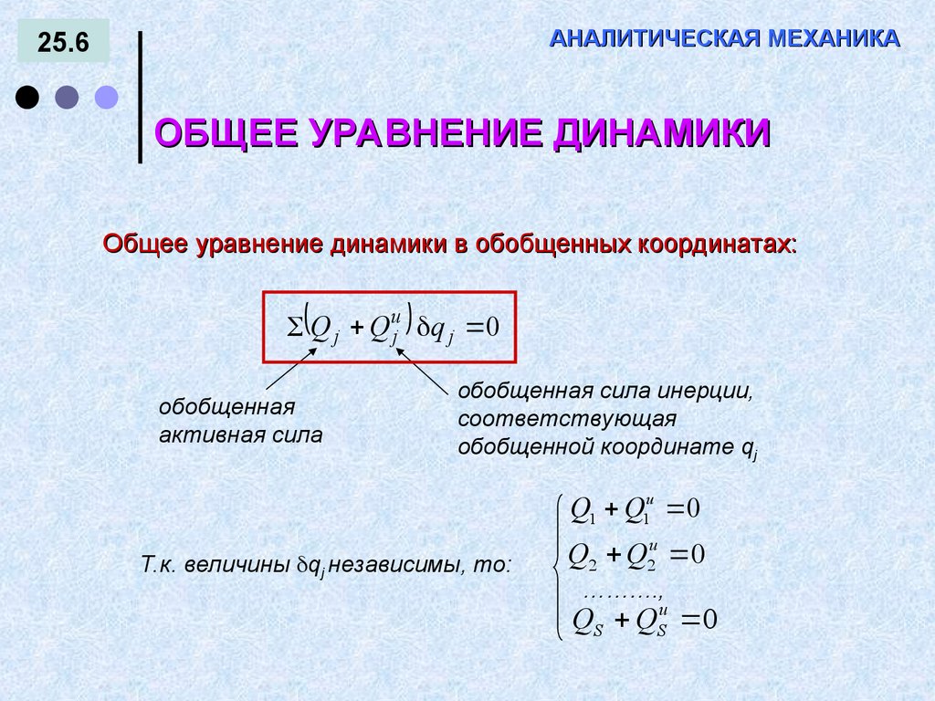 АНАЛИТИЧЕСКАЯ МЕХАНИКА