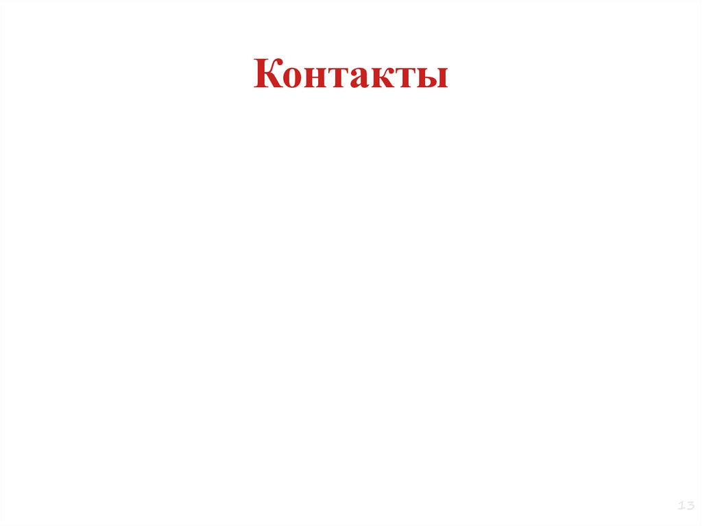 Контакты