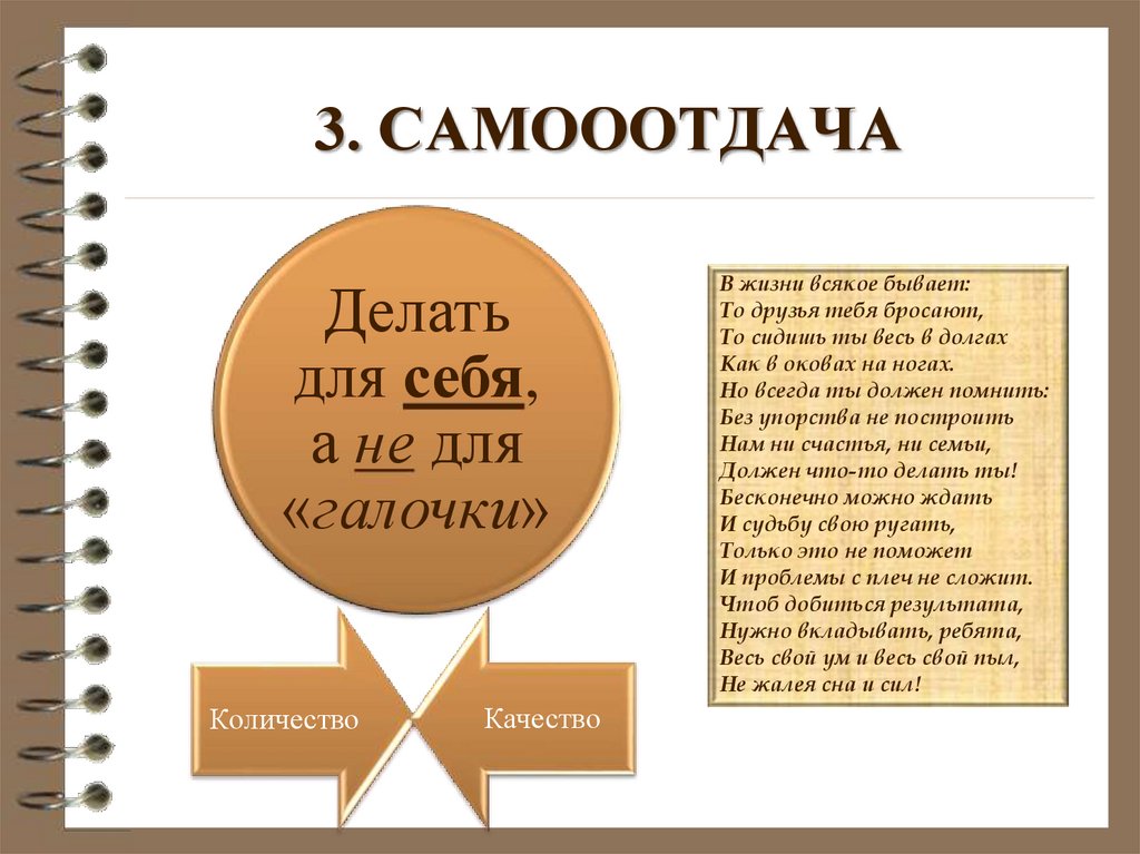 3. САМОООТДАЧА