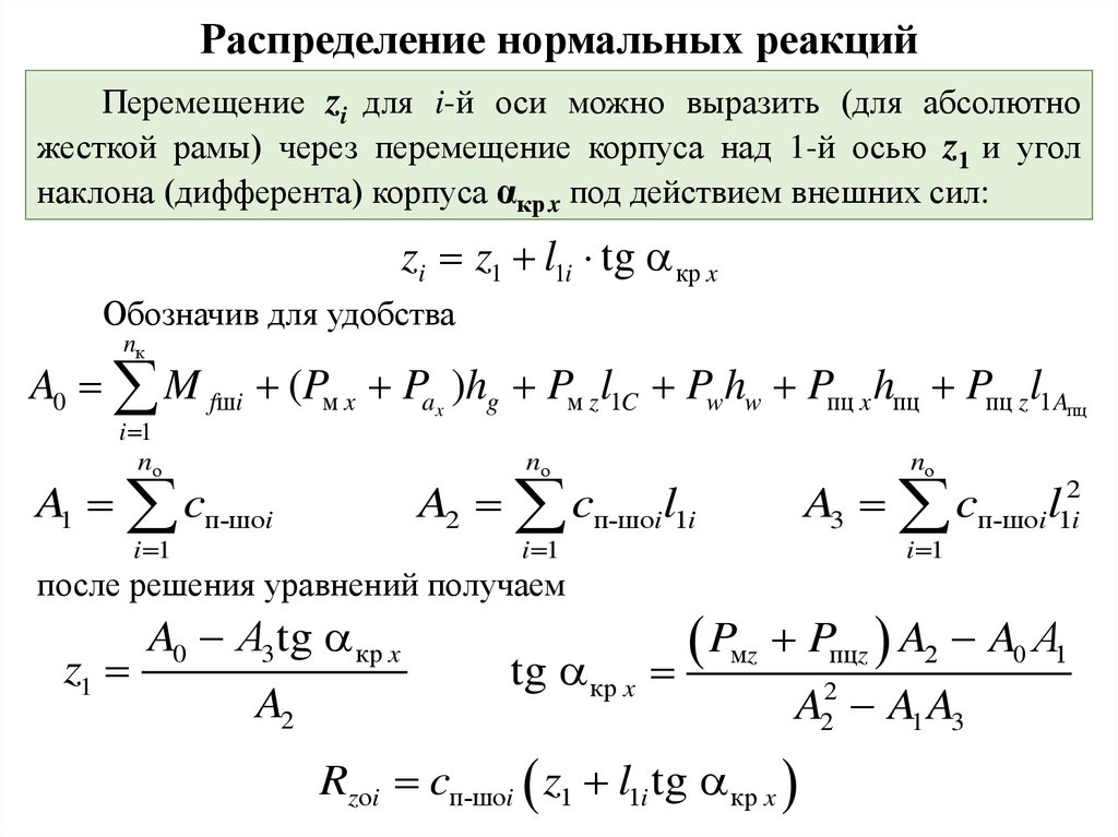 Теория движения колесных машин