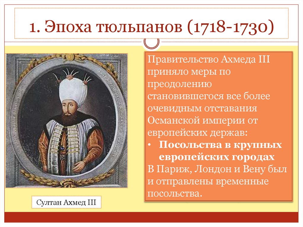 Османская империя. Персия в XVIII в - online presentation