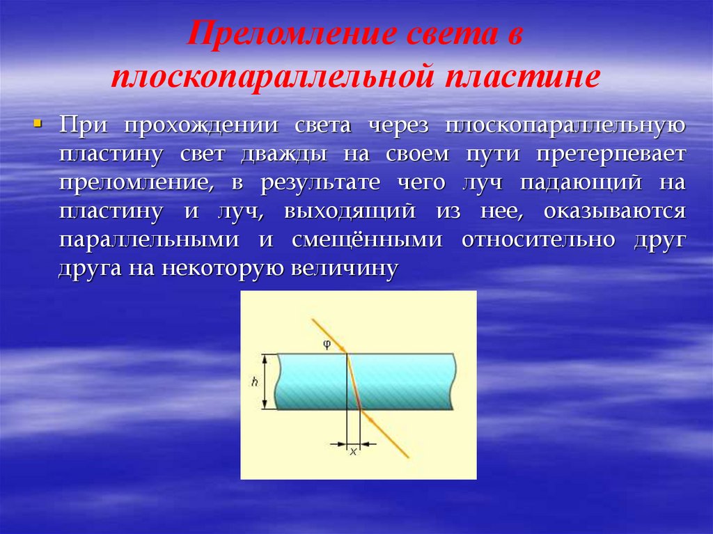 Преломление света физика презентация