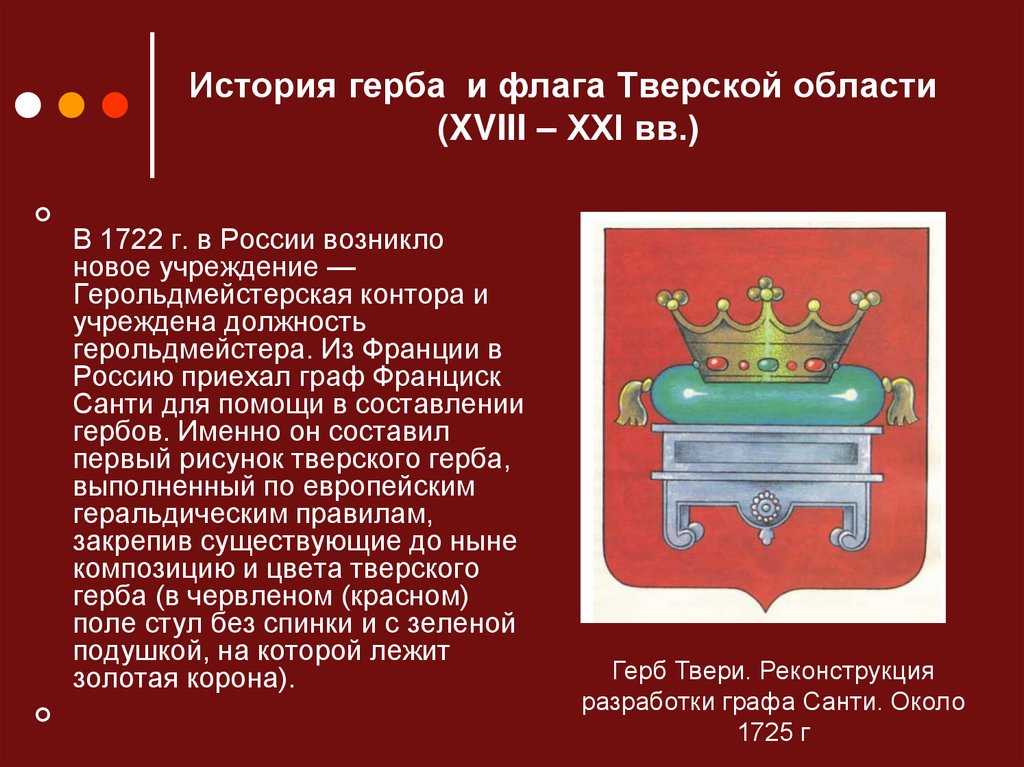 Герб и флаг тверской области презентация