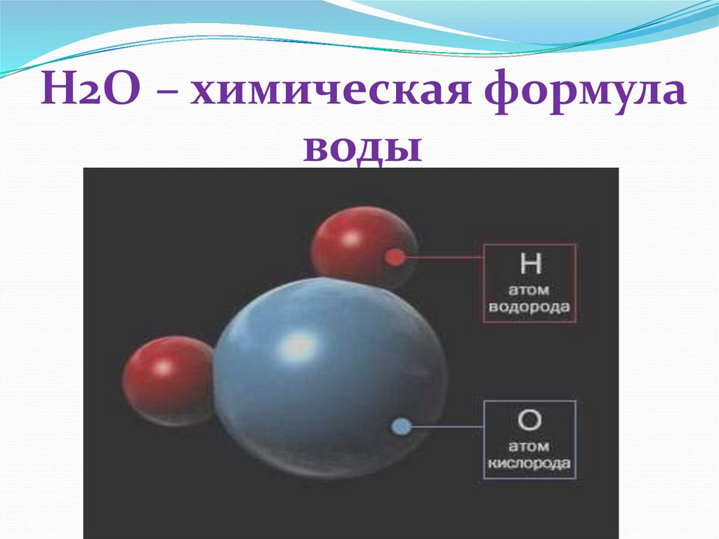 Н2О – химическая формула воды