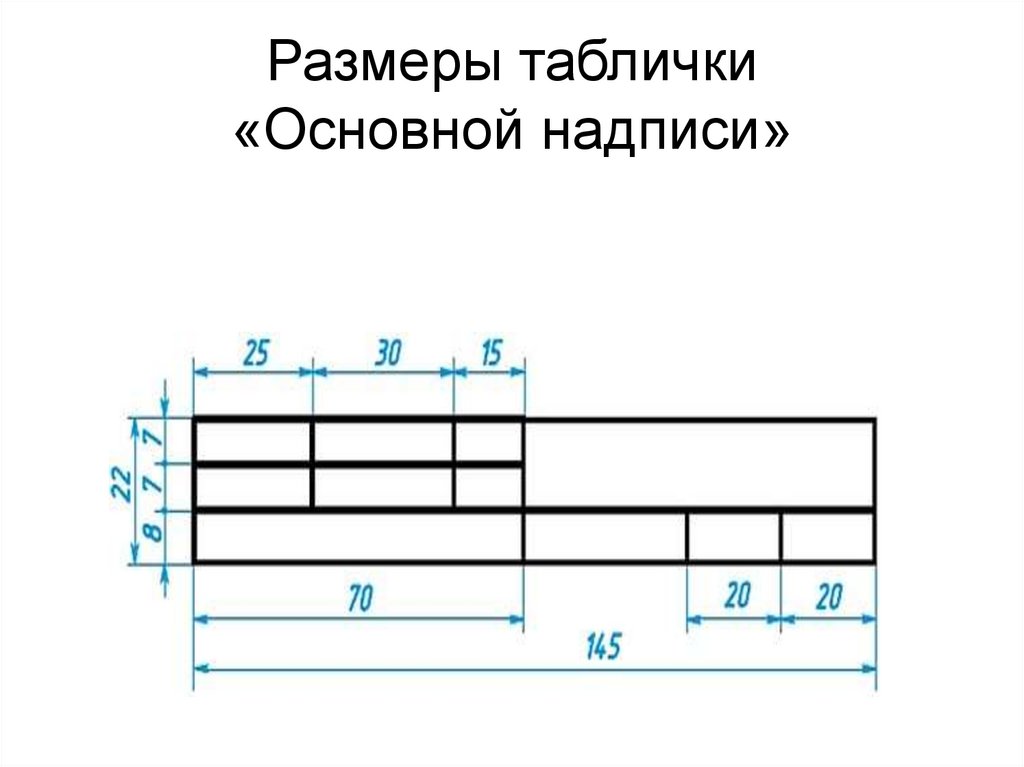 Табличка размеров