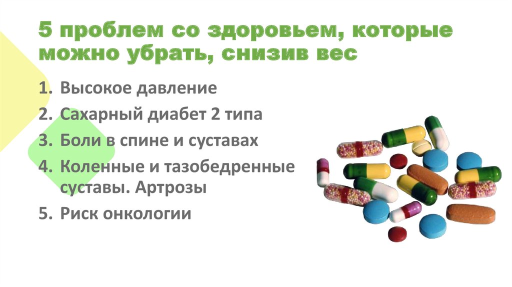 5 проблем со здоровьем, которые можно убрать, снизив вес