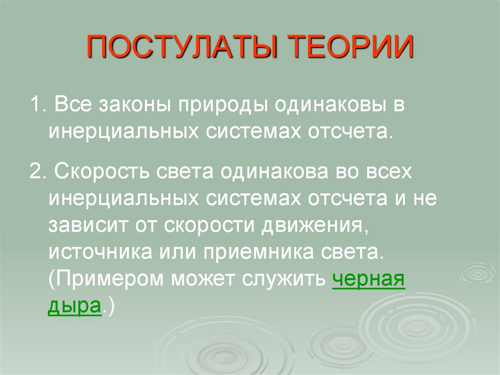 Постулаты бога