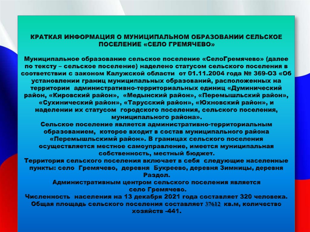 Муниципальные образования сельские поселения муниципальные программы