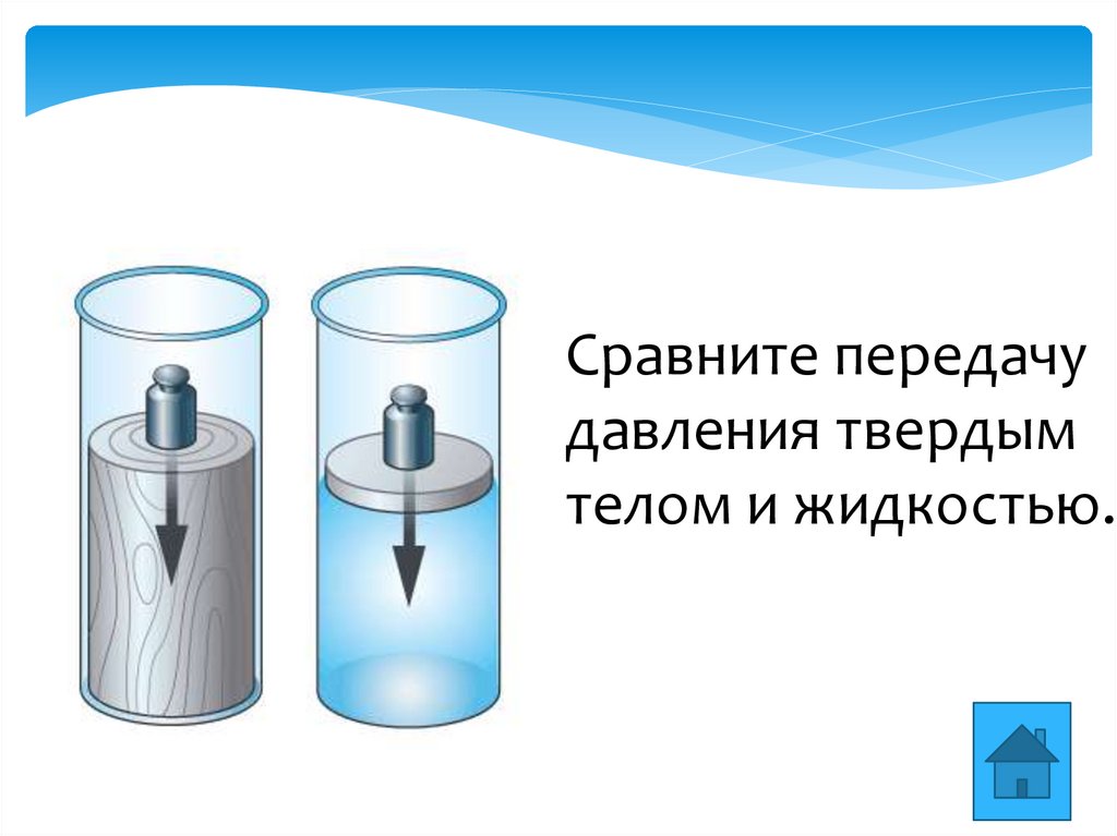 Одинаковое ли давление производят на стол кирпичи расположенные так как показано на рисунке