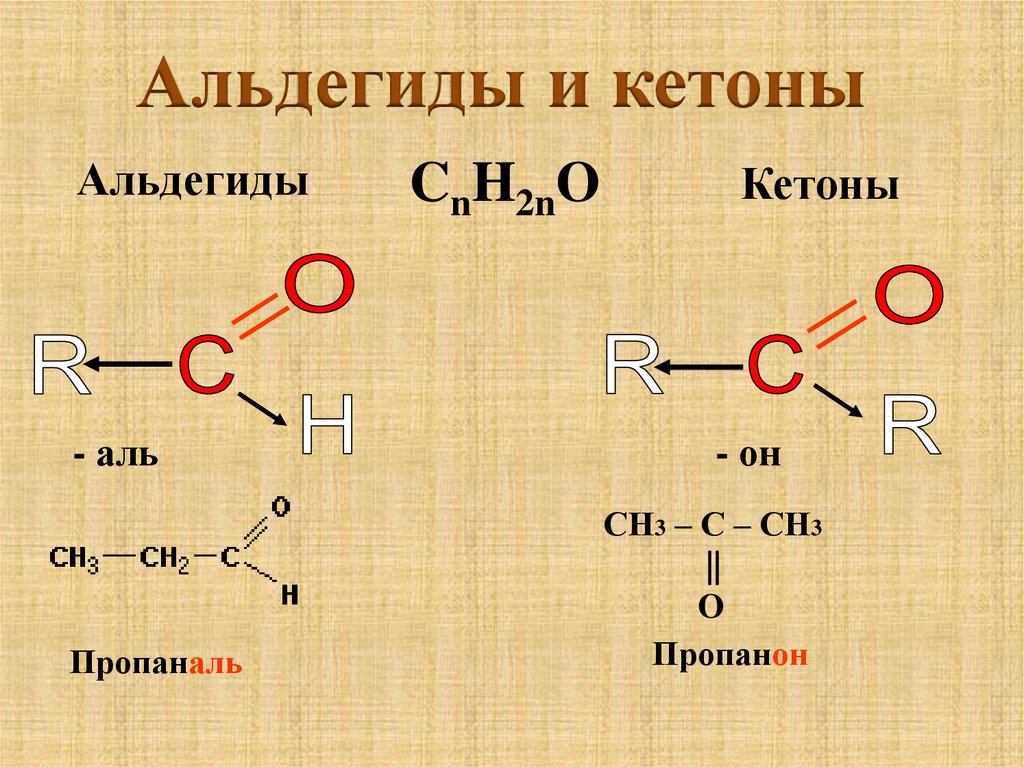 Презентация альдегиды и кетоны 10 класс химия габриелян