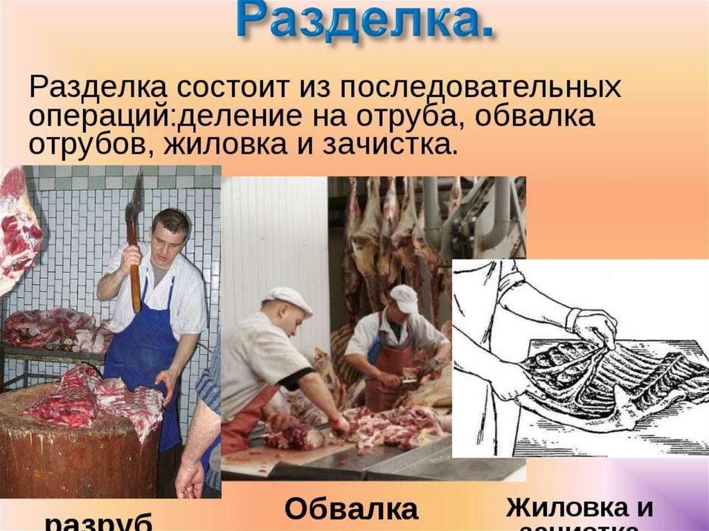 Обвалка мяса - презентация онлайн