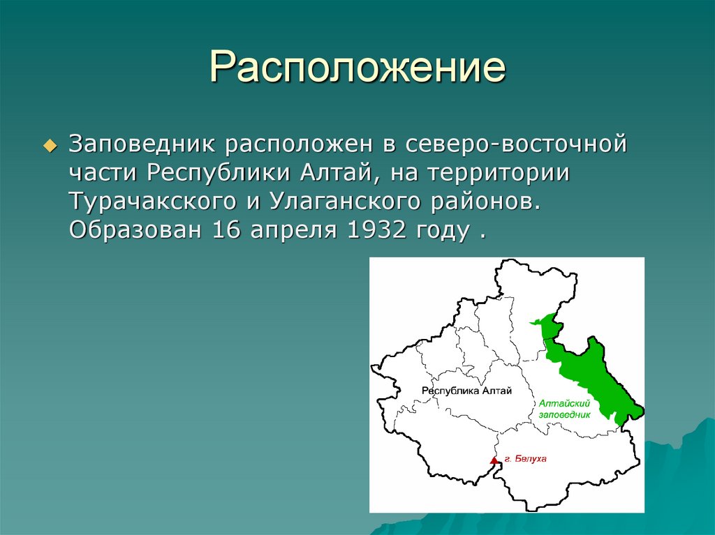 Алтайский заповедник проект