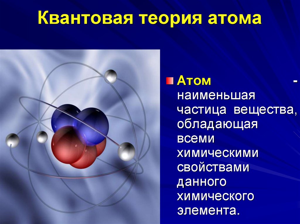 Элементы физики атома
