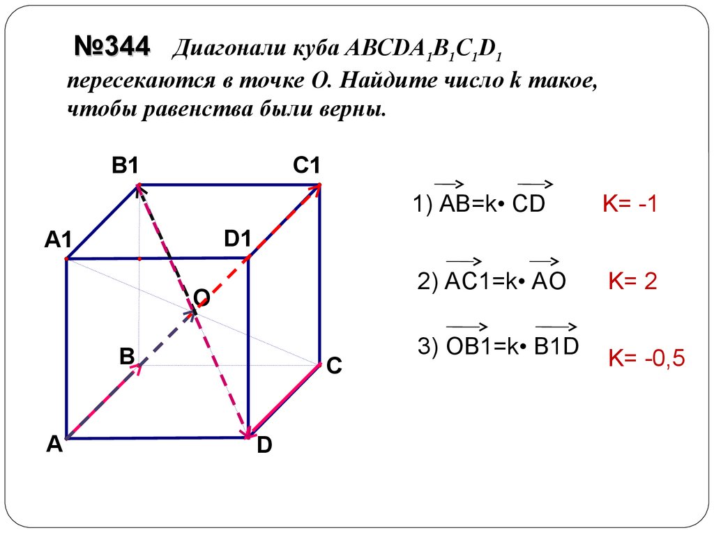 Скрещивающиеся диагонали куба. Диагонали Куба abcda1b1c1d1. Диагонали Куба пересекаются в точке о. Диагонали Куба пересекаются. Диагональ в единичном Кубе.