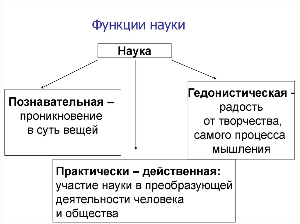 План егэ на тему научное познание