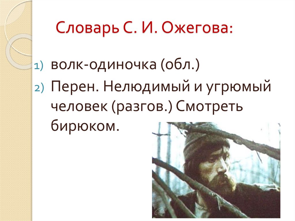 Как звали бирюка. Бирюк фольклор. Бирюк словарь. Бирюк русский фольклор. Бирюк угрюмый человек.