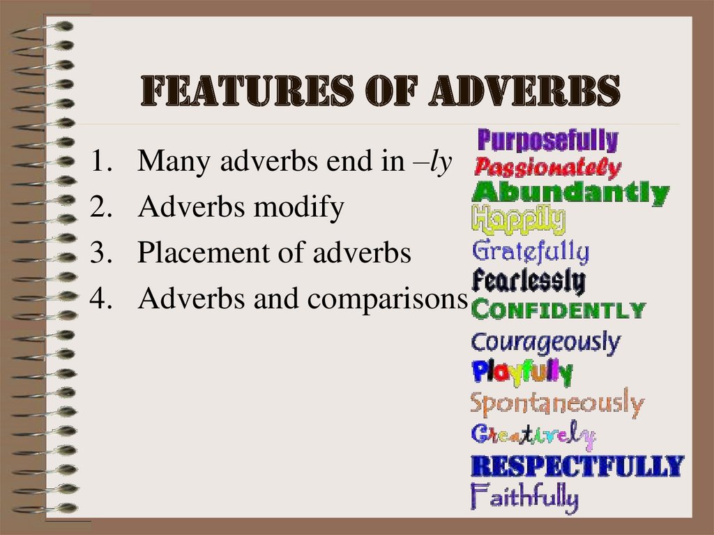 Features of Adverbs
