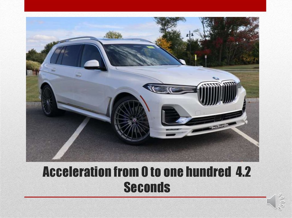 Acceleration from 0 to one hundred 4.2 Seconds