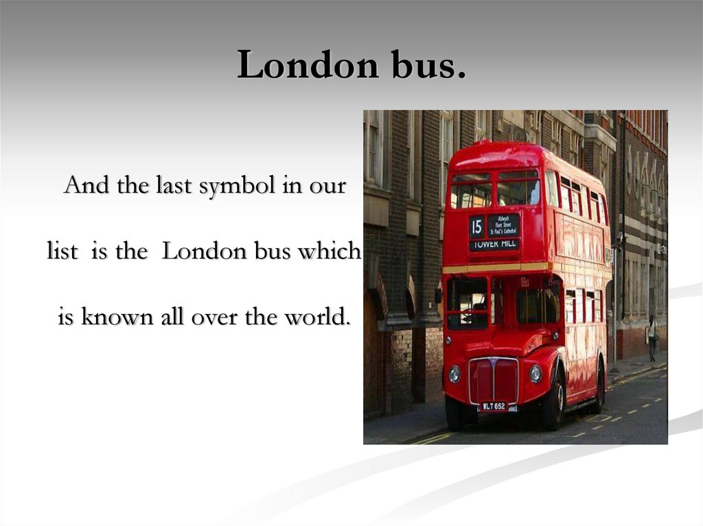 London bus.