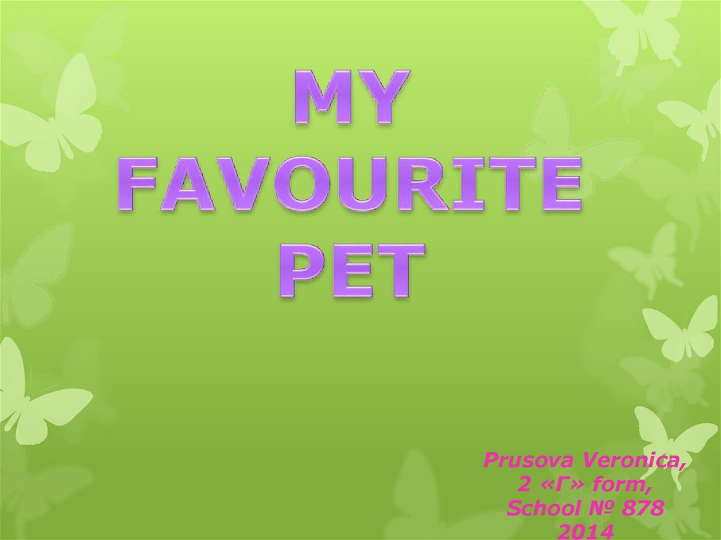 My favorite pet