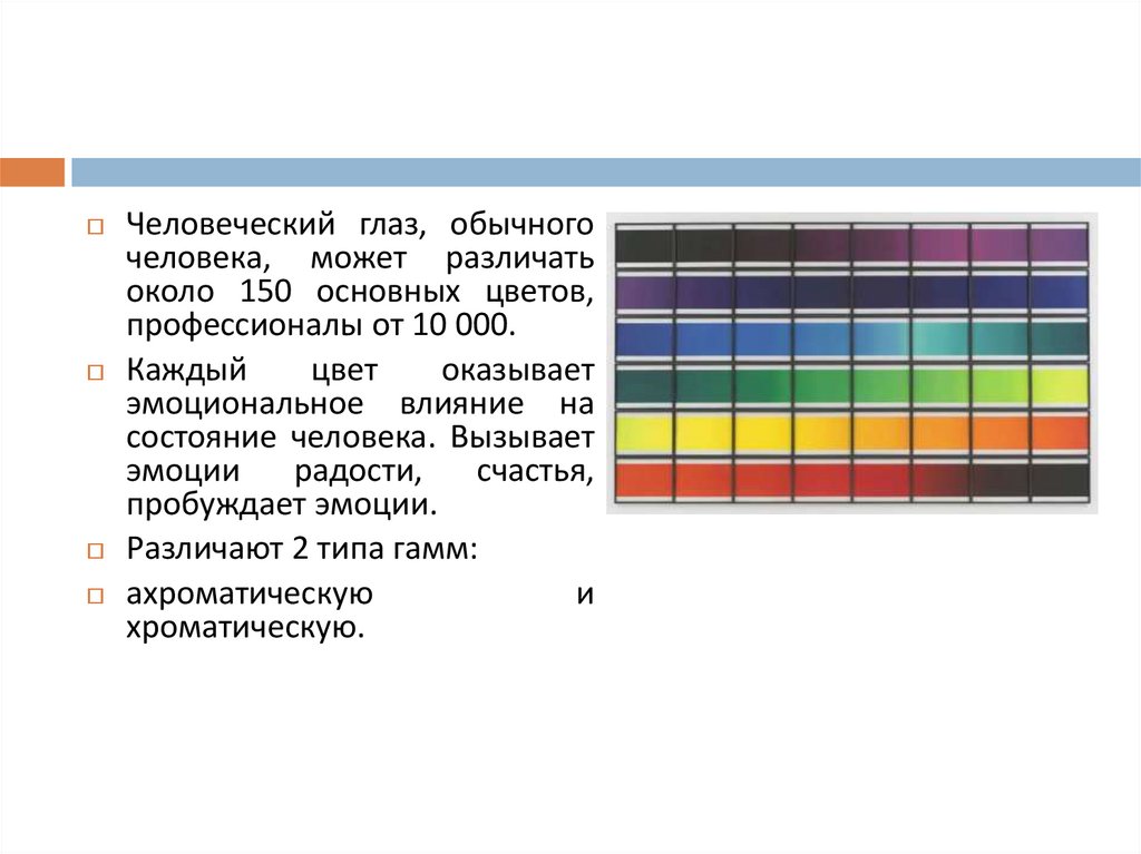 Сочетания цветов презентация