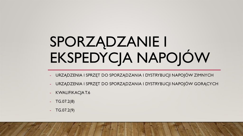 Sporządzanie I Ekspedycja Potraw I Napojów ppt-online.org