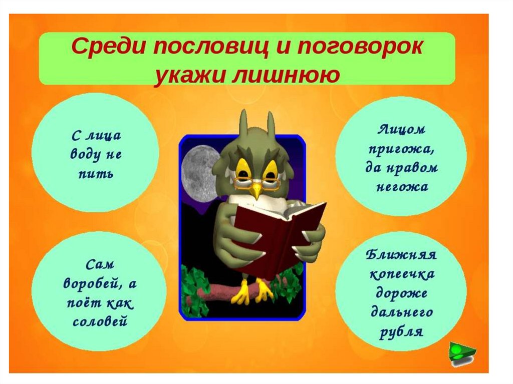 Презентация по русскому языку 4 класс пословицы и поговорки презентация