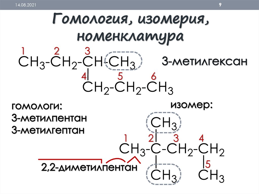 Гомология и изомерия алканов. 10 класс - online presentation
