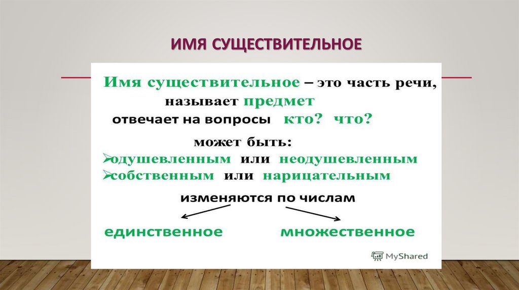 Имя существительное