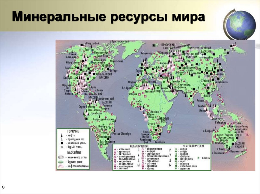 Минеральные ресурсы страны и их рациональное использование. Карта Минеральных ресурсов мира. Карта природных ресурсов мира. Карта мира с природными ископаемыми. Минеральные ресурсы мира 10 класс география.