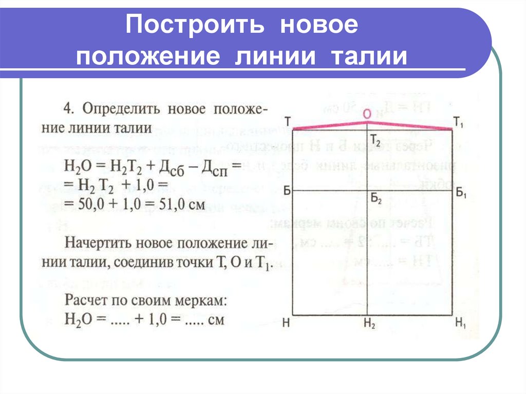 Построение чертежа прямой