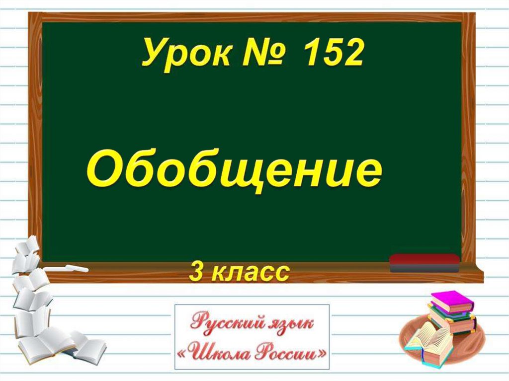 Обобщение по русскому языку 3 класс презентация