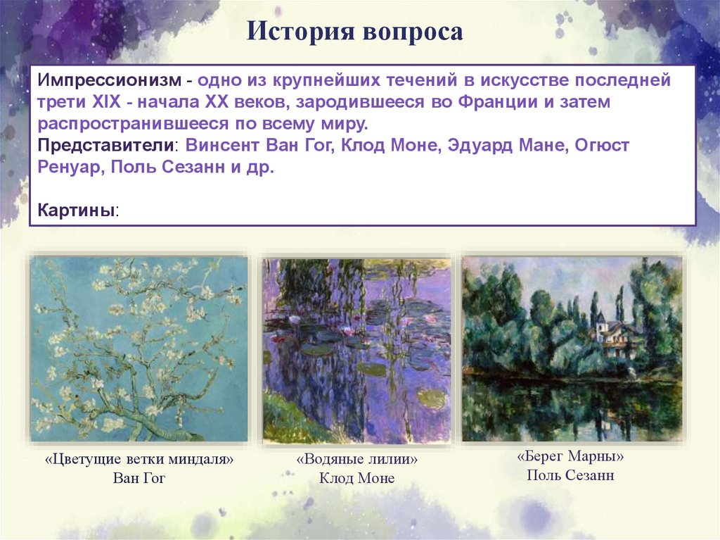 История вопроса