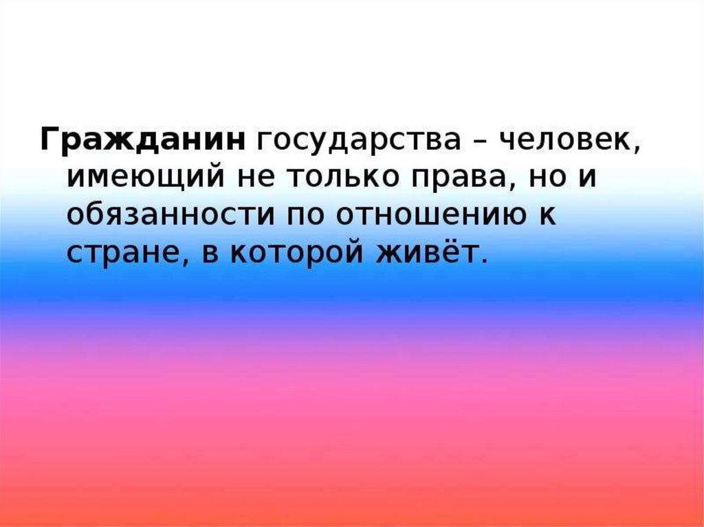 Проект гражданин и государство