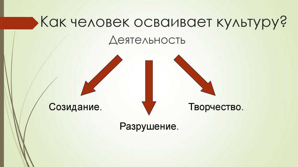 Как человек осваивает культуру?