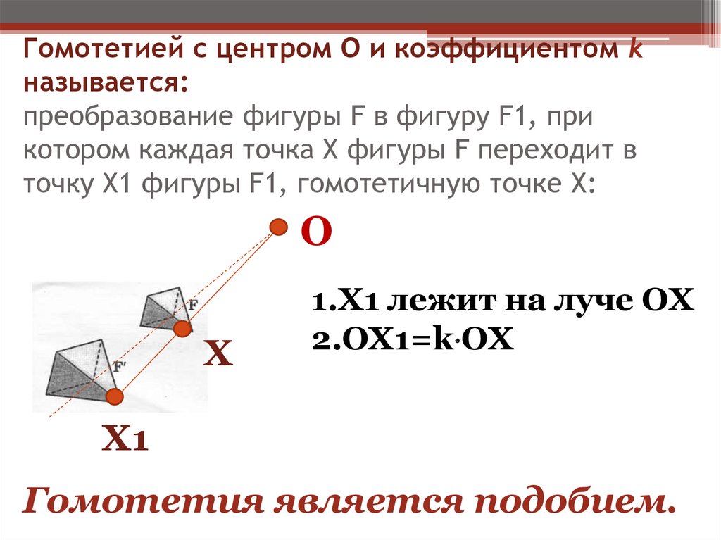 Указать на подобие фигур