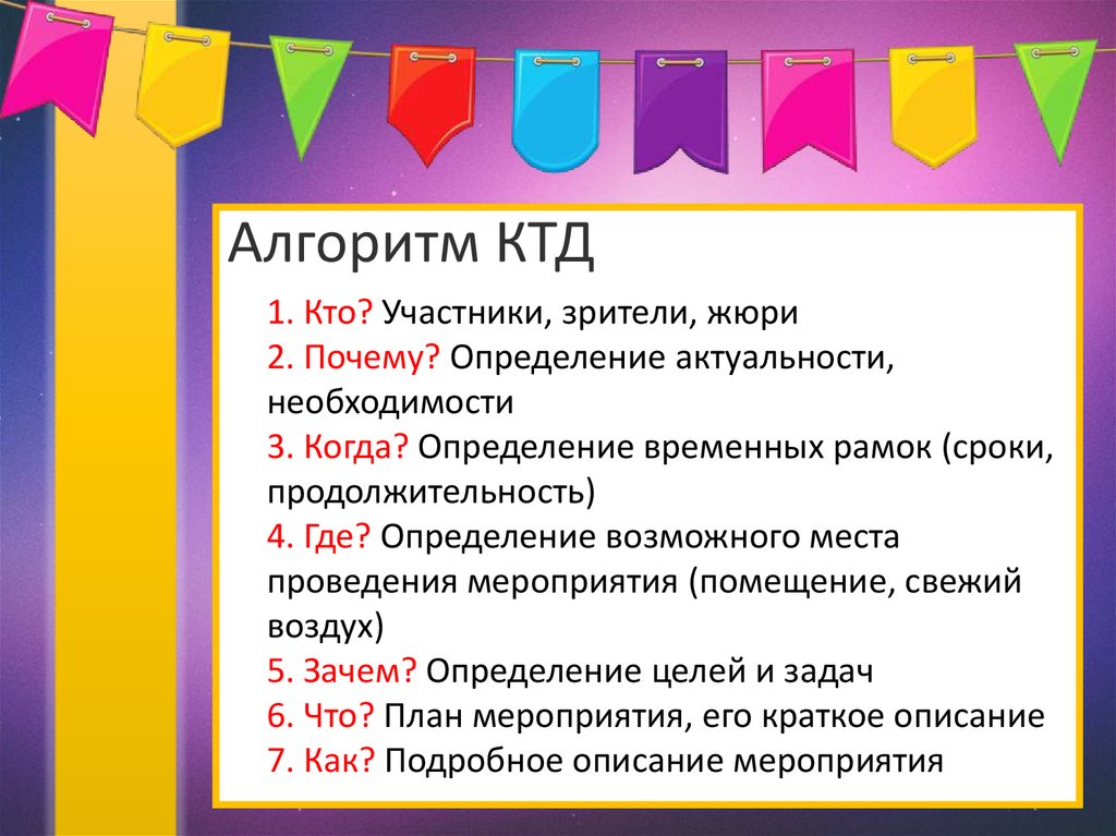 Коллективная технология. КТД. Коллективно творческое дело. КТД мероприятия. Проведение КТД В лагере.