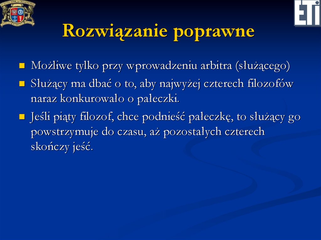 Rozwiązanie poprawne