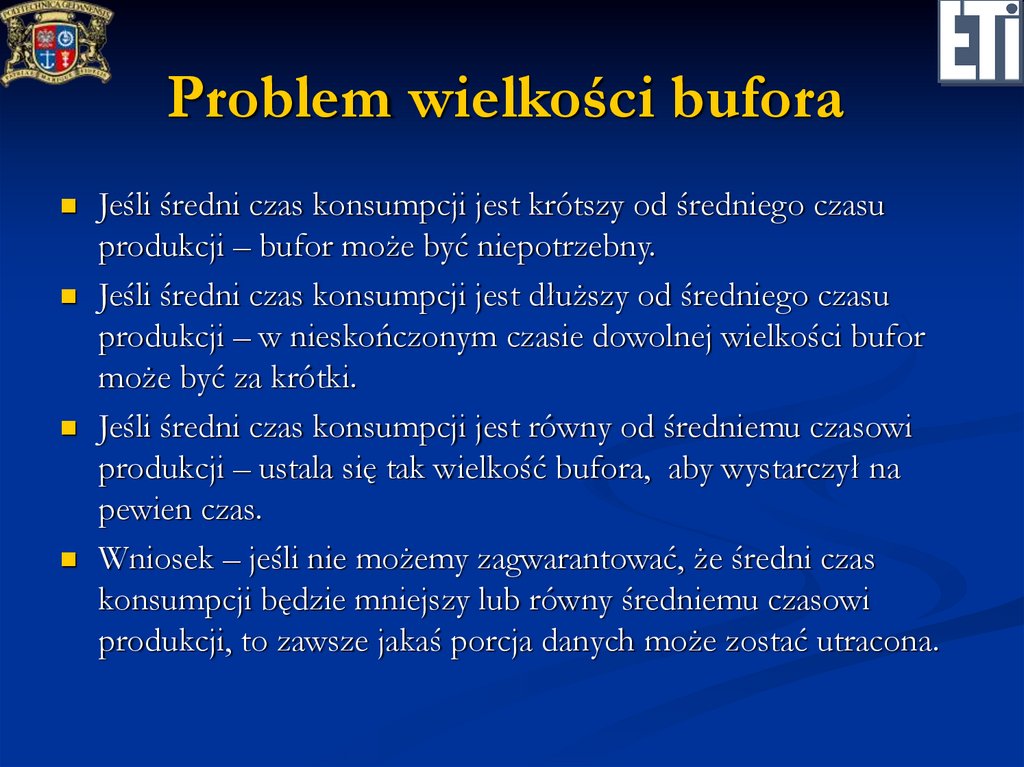 Problem wielkości bufora