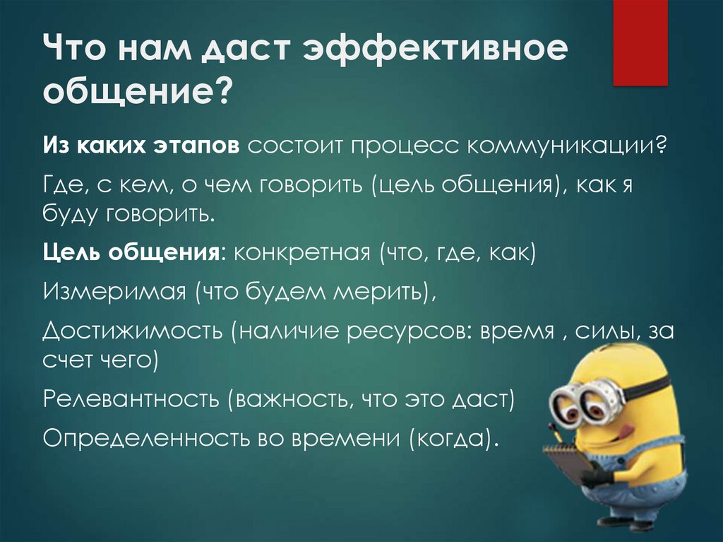 Особенности эффективного общения